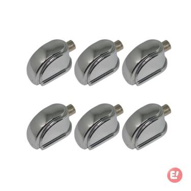 Imagem de Kit 6 Canoas Caixa Tom Surdo Bateria Cromada 19.10 Spanking