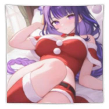 Imagem de LIEGBMEU Sexy Bikini Hot Anime Girl Tapeçaria 152.4 cm x 152.4 cm Interior Exterior Wall Quilt Art Decoração de Tapeçaria Caprichosa, AC032