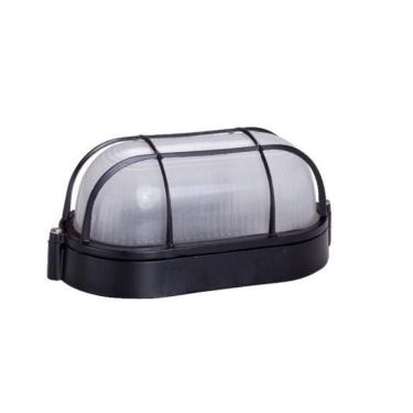 Imagem de Luminária Tartaruga Oval Grade De Alumínio Cor Preta