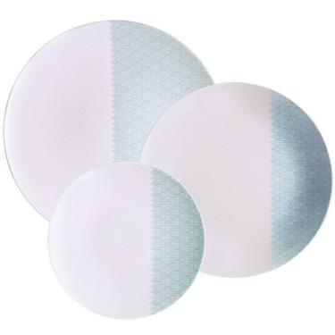Imagem de Jogo de Pratos Tramontina Aquarius em Porcelana Decorada 12 peças - 96589055