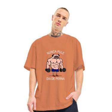 Imagem de Camiseta Oversized Masculina Academia Meme Dia de Perna - FSL.CONF, Te