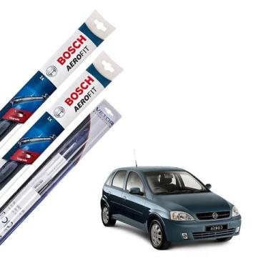 Imagem de Kit palheta Limpador Parabrisa Corsa Hatch 2010 2011 2012 - Bosch e Ve