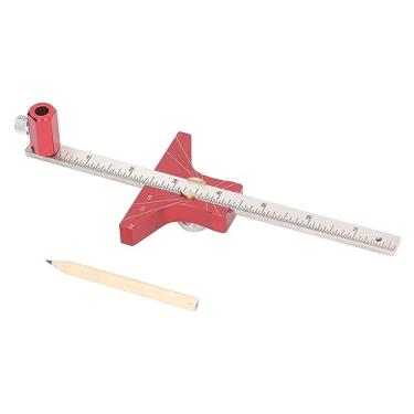 Imagem de Régua De Madeira Marcação De Ângulo De Liga De Alumínio T Régua Ferramenta De Scribing para Medição Precisão Carpintaria Projetos Armário Fazendo Framing