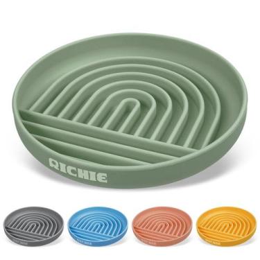 Imagem de Quebra-cabeça de silicone Slow Feeder Dog Bowl RICHIE com ventosas