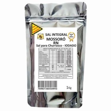 Imagem de Sal marinho para churrasco gourmet com iodo 1Kg - RF
