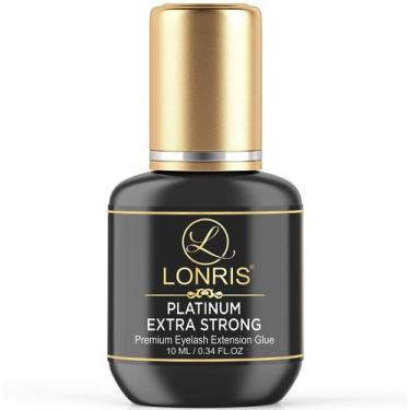Imagem de Cola de extensão de cílios LONRIS Platinum Extra Strong 10mL