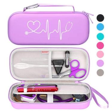 Imagem de Estojo de estetoscópio BOVKE para 3M Littmann Cardiology IV roxo