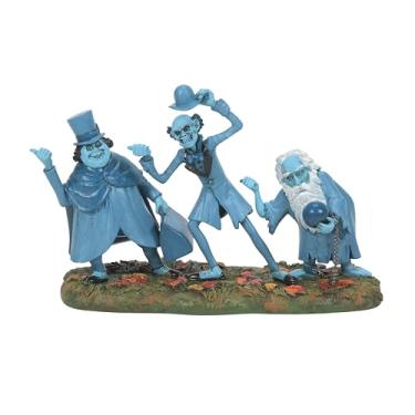 Imagem de Department 56 Estátua Snow Village Halloween Disney The Haunted Mansion, Cuidado com os caronetes, 9,5 cm A x 5,5 cm L x 15,4 cm C, multicolorido