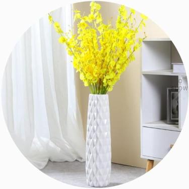 Imagem de Vaso De Cerâmica Branca, Vaso De 45 Cm De Altura, Vaso De Mesa Para Plantas Hidropônicas, Uma Variedade De Estilos Para Escolher, F, 45cm