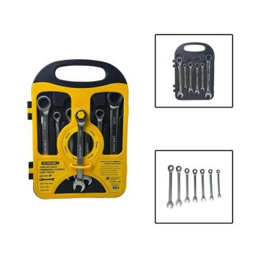 Imagem de Jogo Chave Combinada Catraca 8 A 19Mm 7 Peças