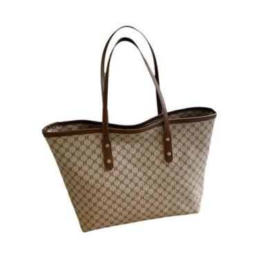 Imagem de Bolsa De Ombro Feminina De Grande Capacidade Em Couro PU, Bolsa Versát