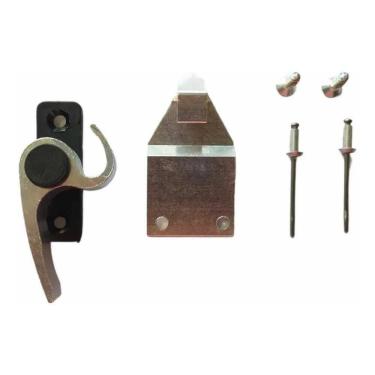 Imagem de Trinco Fecho Caracol Meia Lua Japones Janela Alumínio