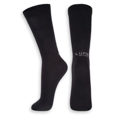 Imagem de Meia Esportiva Cano Longo Lupo 3292-010, Preto, 45-48