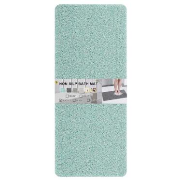 Imagem de Tapete de banheira antiderrapante Rzoysia Blue 40x100cm para banheiro