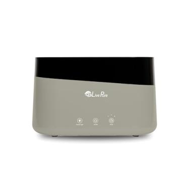 Imagem de Umidificador ultrassônico LP300HUM LivePure Aqua Flame (0,4 litros) – Umidificador com tecnologia de vibração com difusor de óleo essencial – Mini design fofo portátil para uso pessoal, dormitórios e