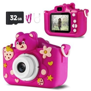 Imagem de Câmera infantil RAYBITU Selfie Kid com desenho animado de silicone 32G