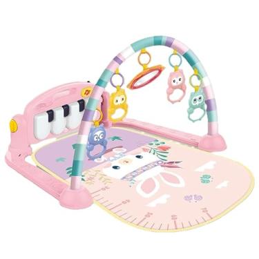 Imagem de Tapete de Atividade bebê Musical Piano Interativo Coelho Rosa