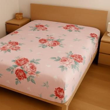 Imagem de Lençol De Cama Casal Padrão Avulso Com Elástico 170 Fios