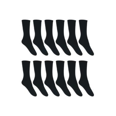 Imagem de Kit 12 Pares Meia Social Masculina - 38/44