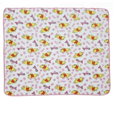 Imagem de Kit 3 Fralda De Pano Bebê Do Pooh 70X70 Com Crochê Feminino