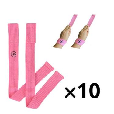 Imagem de KIT 10 PARES Tala Straps 100% Algodão. P/ Musculação Academia ATACADO 