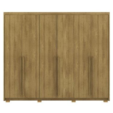 Imagem de Guarda Roupa Casal 6 Portas 3 Gavetas MDF 275 cm Nature VLR