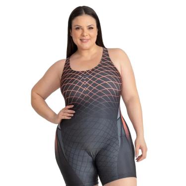 Imagem de Maio Macaquinho Natação Trinys Estampado 3585 Plus Size