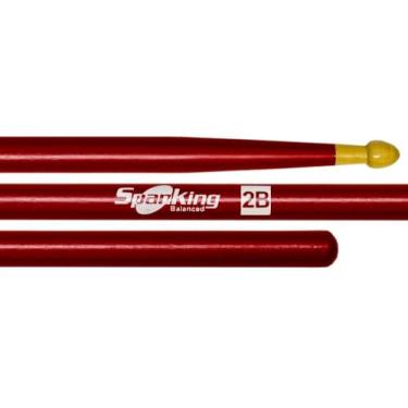 Imagem de Baqueta Spanking Linha Colorida 2B Clássica Vermelha (4007)