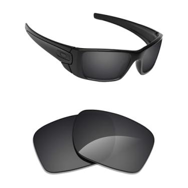 Imagem de Alphax Lentes de reposição Stealth pretas não polarizadas para óculos de sol Oakley Fuel Cell OO9096