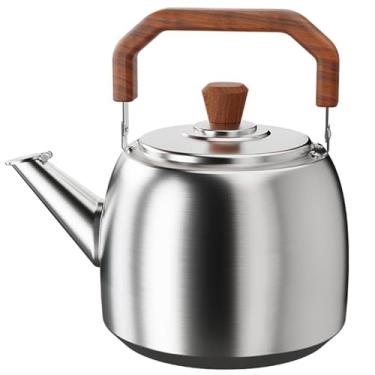 Imagem de wang hao shop Chaleiras de chá, fogão, chaleira Whistlitea com alça antiquente para fazer chá ferver água fogões a gás compatíveis/cor/4L