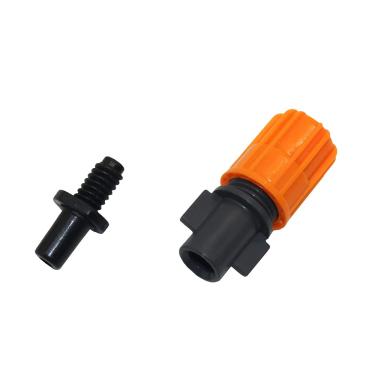 Imagem de XMGKMN Bocal de névoa de jardim durável aspersores de irrigação agrícola indústria estufa resfriamento remoção de poeira pulverizador de aspersão 200 peças (cor: conector de parafuso)