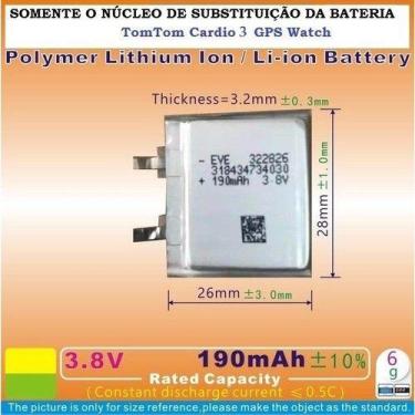 Imagem de Núcleo Da Bateria Tomtom  Spark 3 Cardio Nova - bgb