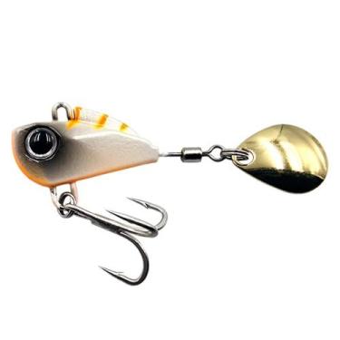 Imagem de Isca Artificial Little Spin Colher Redonda Pequena 3cm 10g Branco c/La