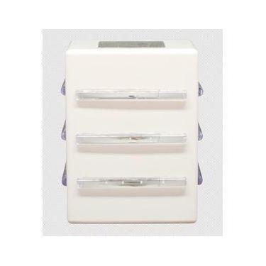 Imagem de arandela 9 aletas 2 fachos - plaslumi, luz amarela