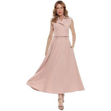 Imagem de Conjunto Feminino Evangélico Saia Longa e Colete Alfaiataria  Moderno,