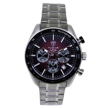 Imagem de Relógio Tuguir Masculino Ref: Tgi37116 Cronógrafo Aço Prateado