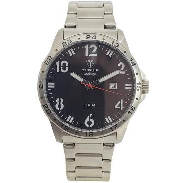 Imagem de Relógio Tuguir Masculino Ref: Tg9167d Tgi37099 Casual Aço Prateado