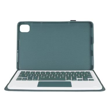 Imagem de GLOGLOW Teclado Tablet para Mi Pad 5, Fino, Leve, Sem Fio, Teclado Removível Com Touchpad, Ideal para Trabalho e Entretenimento (Verde Escuro)