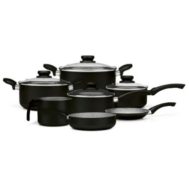 Imagem de Panelux CONJUNTO PANELAS ALUM 7 PCS AA ST PRA/PRETO MAXIMUM 2