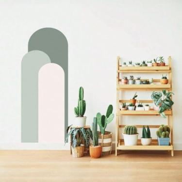 Imagem de desivo Arco Boho Geométrico – Decoração Infantil Aconchegante e Charmosa (Verde)
