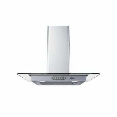 Imagem de Coifa De Parede 70cm Vidro Reto Duto Slim Fogatti Inox 220V