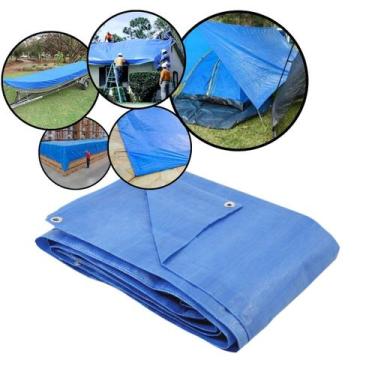 Imagem de Lona Impermeável Polietileno Cobertura Caminhoneiro Caminhão Camping M