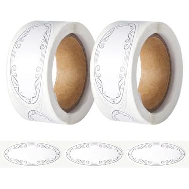 Imagem de 300 etiquetas de conservas para potes de pedreiro, etiquetas para potes de conserva adesivos de alimentos para recipientes, rolo de pote para potes de pedreiro, recipientes de alimentos, caixa de