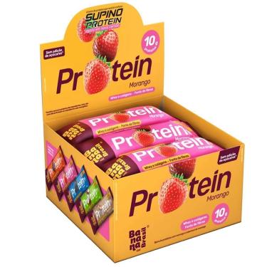 Imagem de Supino Protein - 12 Unidades 30g Morango - Banana Brasil-Masculino