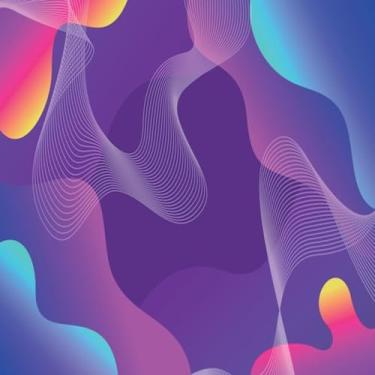 Imagem de Quadro Decorativo Abstrato Colorido Arte Moderna para Parede Sala Quarto Escritório 40x40cm