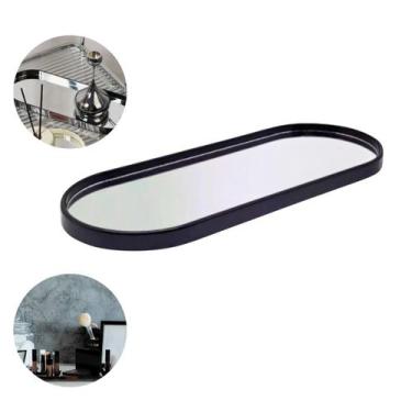 Imagem de Bandeja decorativa de vidro Oval Espelhada 29 CM - INTERPONTE