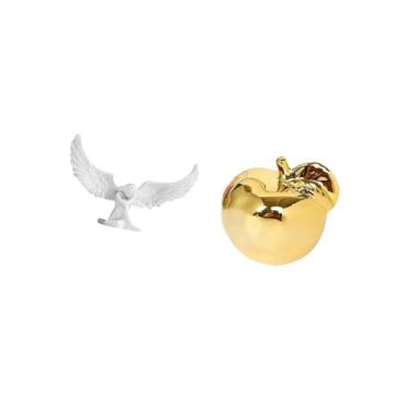 Imagem de Fenteer Estatueta de Asa de Anjo de Resina E Escultura de Cerâmica de Frutas para Decoração de Escritório, Estante de Inauguração, Corredor, Mesa, Varandas, R