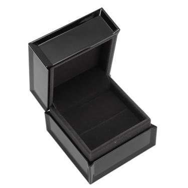Imagem de Acouto Proposta de Caixa Luxuosa, Noivado e Casamento – Elegante Porta-joias Preto Com Acabamento de Piano – Anéis de Armazenamento Perfeitos, Brincos, Broches e Ocasiões Especiais