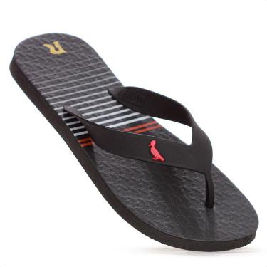 Imagem de Chinelo Reserva Listra Summer Preto Branco e Vermelho - Masculino-Masculino