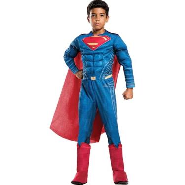Imagem de Rubie's Costume Boys Justice League Deluxe Superman Costume, Small, Multicolor